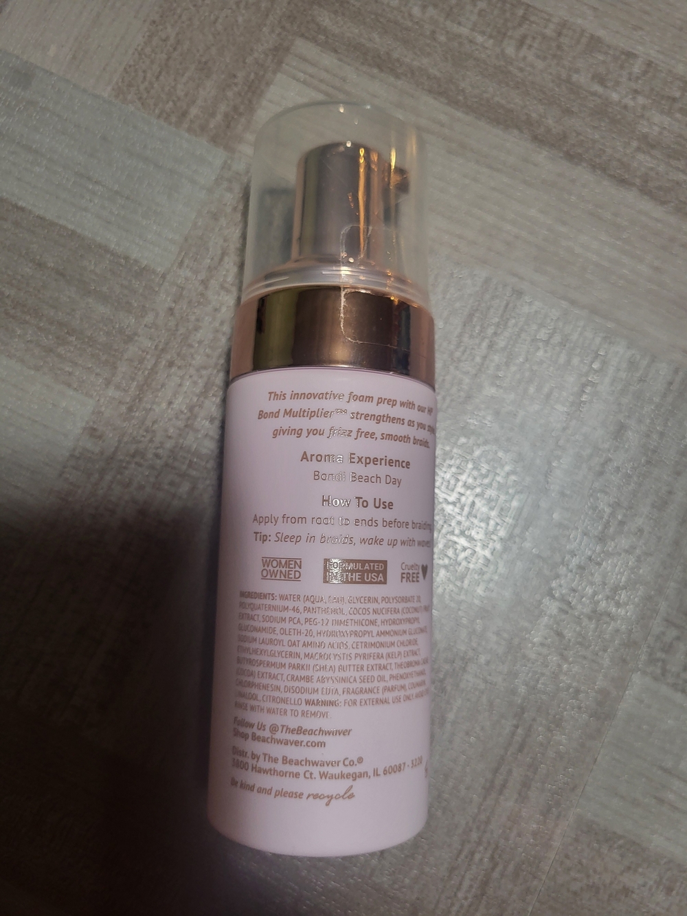 The Beachwaver Co. Braid Balm - Light Pink & Rose Gold Pump - Picture 2 of 2